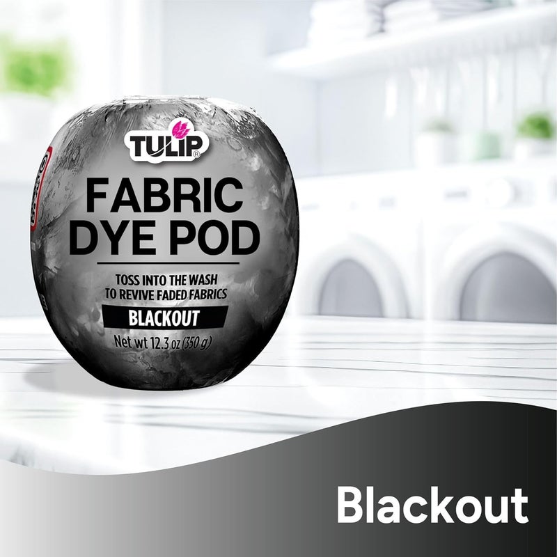 Tulip Fabric Dye Pod Blackout (Black), Permanent Dye for Clothes and Fabric - Image 3